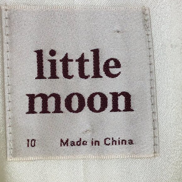 Aritzia Little Moon White Petunia short romper size 10 - Picture 7 of 16